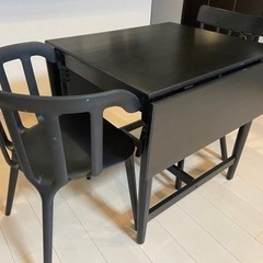 ダイニングテーブルセット 黒色