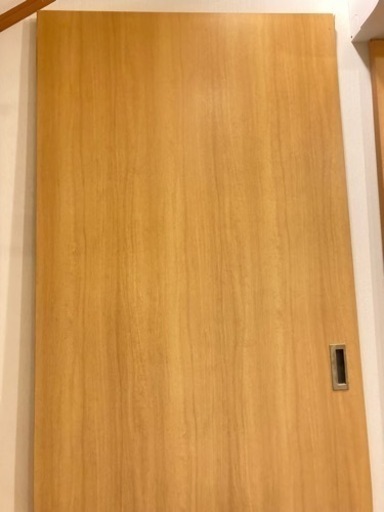 【建具】引き違い戸  2枚組 830mm x 2000mm 木目 引き戸