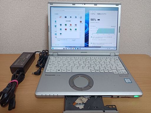 オフィス2019小型軽量快適Panasonic Let's note SZ6/第7世代/Core i5 7200U 2.50GHz/メモリ 8GB/SSD 128GB/12.1型 /