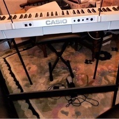 値下げ断行‼️カシオLK-118新同美品🔸スタンド椅子ペダルACアダプター付の画像