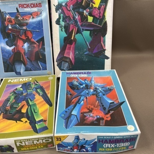 【未組立】機動戦士Zガンダム　ガンダム マークⅡ ガルバルディβ リック ディアス ギャプラン ガブス バラアラン ディジェ ネモ 