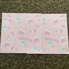 お話し中【差し上げます】  キキララ　折り紙　２枚