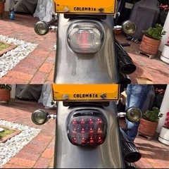ハーレー純正タイプ LEDテールライトテールランプスポーツスターダイナソフテイルツーリングxlfxd flhfltflst スモークの画像