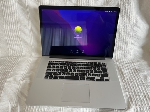 美品 15.4インチ Apple MacBook Pro (Retina,15-inch,Mid 2015) A1398 Core i7/RAM16GB/SSD256GB Monterey 動作