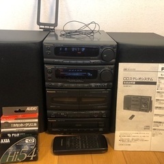 無料　パナソニック　コンポ　ジャンク品