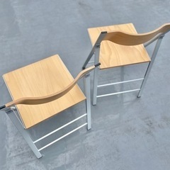 SEMPREセンプレ木製デザイナーズチェアイタリア製2脚セットの画像