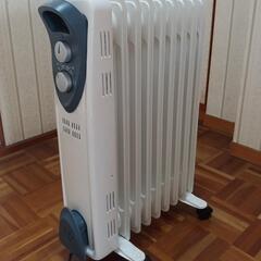 美品 オイルヒーター ホワイト