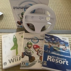 (取引決定)Wii 本体+ソフト3本他充実セットの画像