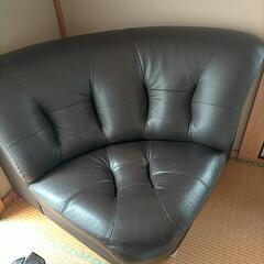 お取引決定  さしあげます！本革 ソファー5人掛けの画像