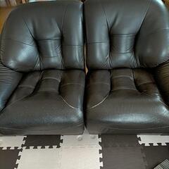 お取引決定  さしあげます！本革 ソファー5人掛けの画像