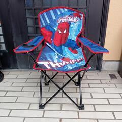 スパイダーマン柄のキッズ用アウトドアチェア