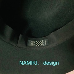 レディース　フェルト・ハット（つば広め）NAMIKIの画像