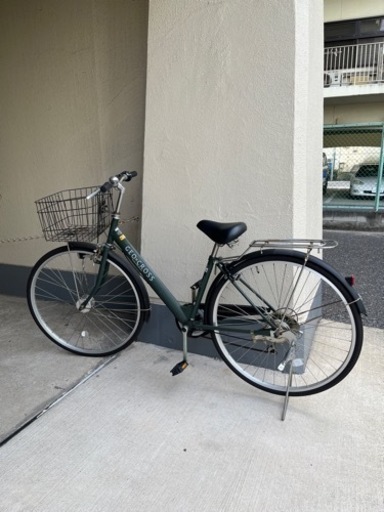 【自転車】ジオクロス　27インチ 6段変速 オートライト シティサイクル ママチャリ