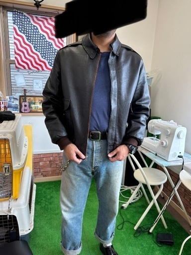 A2フライトジャケット　馬革