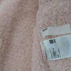 UNIQLOフリース(110cm)+ネックウォーマー(ピンク)の画像