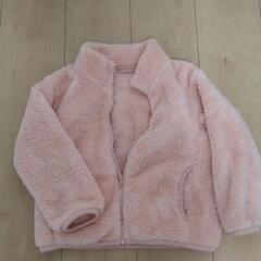 UNIQLOフリース(110cm)+ネックウォーマー(ピンク)