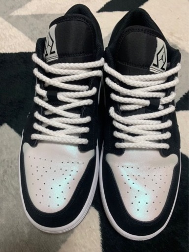 Nike Jordan1 Low Omega Black White 28.5㎝ 紐ロープカスタム  エアジョーダン1 ナイキ