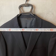 スーツ メンズ　ORIHICA 黒　就活用の画像