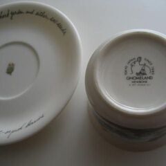  GNOMELAND 　カップ＆ソーサー　ボーンチャイナの画像