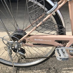 自転車 26インチ 6段階変速 ママチャリ ピンク VOICE Switch to