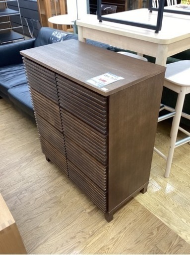 KJ-15【新入荷　リサイクル品】和モダン　チェスト　ブラウン