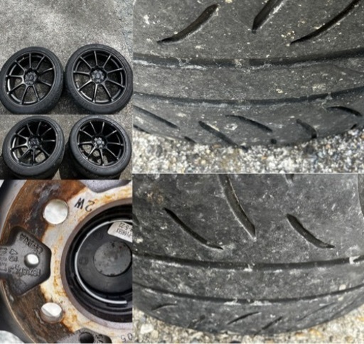 86やプリウスなどに！ crossspeed rs9 4本セット 18インチ 8.5J +45 5穴 PCD100