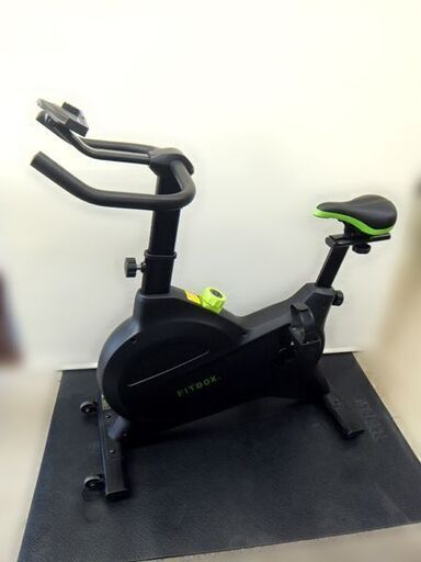 【自社配送は札幌市内限定】FITBOX LITE/フィットボックスライト 第3世代フィットネスバイク FBX-001B_01 静音 ブラック 専用マット付き 動作OK 中古【USED】