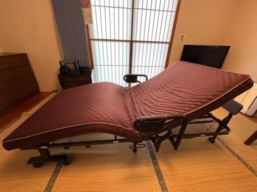 ATEX 折りたたみ２モーター電動シングルベッド