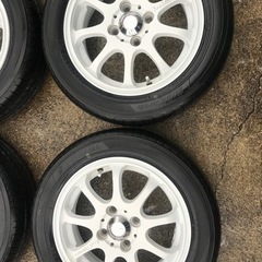 綺麗な軽自動車の14インチタイヤ&アルミの画像