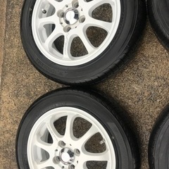 綺麗な軽自動車の14インチタイヤ&アルミの画像
