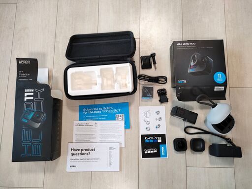 GoPro Hero11 Black + Max Lends Mod + ケース + かわいい充電器