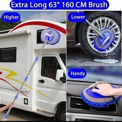 【新品未使用】160㎝ 洗車 モップ 長い 柄付き 洗車用モップ 伸の画像