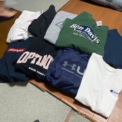 パーカー４点トレーナー2点、tシャツ2枚計8枚セット新品含む