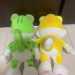 ぬいぐるみ　ネコマリオとネコルイージの画像