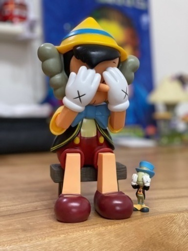 フィギュア OriginalFake KAWS/Disney KAWS PINOCCHIO and JIMINY CRICKET
