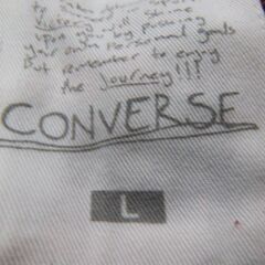 コンバース袖切り替えトレーナーの画像