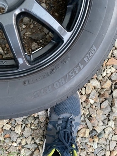 決まりました 軽自動車サイズ 13インチ夏タイヤ付きアルミホイール