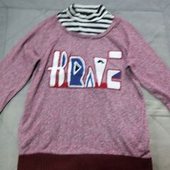 重ね着風トレーナー