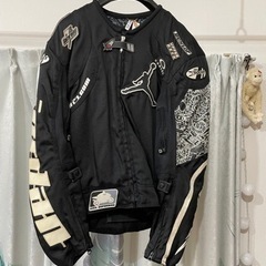 バイクのレーシングチーム「Team JORDAN」のナイロンレーシングジャケット