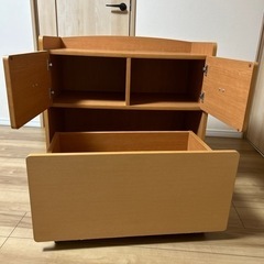 ぞうさんの収納ケース　子供部屋の画像