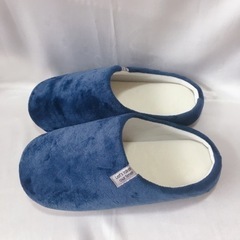 【未使用】スリッパ　ルームシューズ　Mサイズ(23〜24㎝) ネイビーの画像