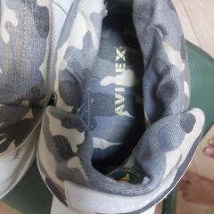  アヴィレックス 27cm ホワイト靴の画像