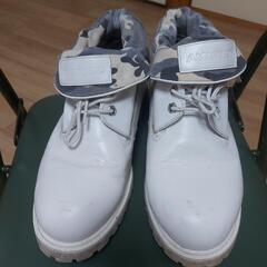  アヴィレックス 27cm ホワイト靴の画像