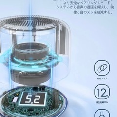 【新品未使用】【軽量型＆大音量】Bluetooth スピーカー IPX7 防水耐衝撃 コンパクト 風呂 ワイヤレス 12時間連続再生 ぶるーとぅーすすぴーかー マイク内蔵 ハンズフリー通話 ポータブルブルートゥース ストラップ付き ミニ 持ち運び便利 小型 片手サイズ キャンプ/釣り/サイクリング/水泳/車載 Android/iPhone対応（ホワイト）の画像