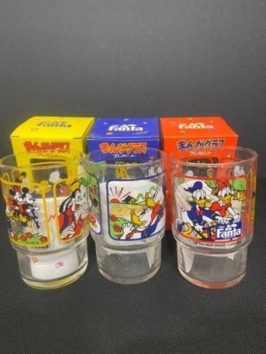 レトロ　ファンタ　ディズニーグラス　18個