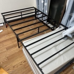 ZINUS メタル ベッドフレーム シングル　黒