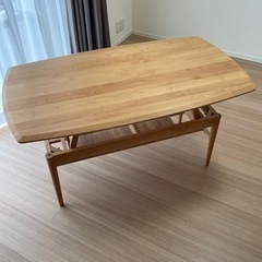 モモナチュラル　ダイニングテーブル　昇降式 MOMO NATURAL（モモナチュラル）昇降式 テーブル