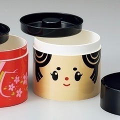 新品★コンビキャニスター★姫様　2種類の物を入れられるの画像