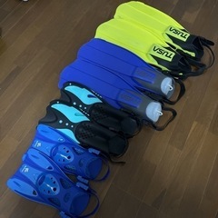 シュノーケルのフィン4セット