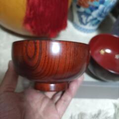創作木製 高級美術漆器 夫婦椀 の画像